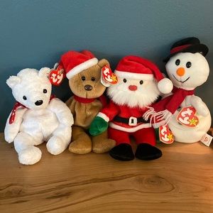 Holiday beanie babies